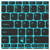 Tissu Clavier, bleu rétroéclairé (Détail)