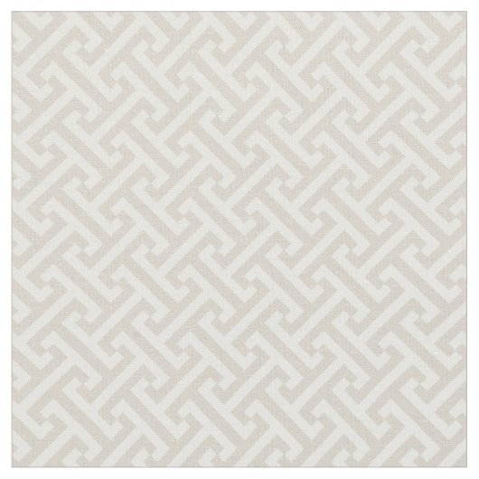 Tissu Clé grecque beige lin Motif (Fermer)