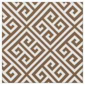 Tissu Clé grecque Brown au chocolat (Fermer)