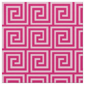 Tissu Clé grecque, fuchsia et rose-clair (Détail)