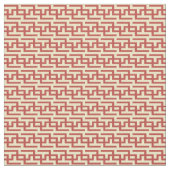 Tissu Clé grecque rouge et jaune (Fermer)