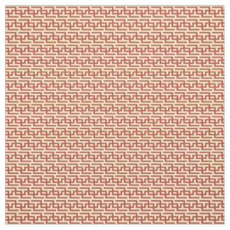 Tissu Clé grecque rouge et jaune