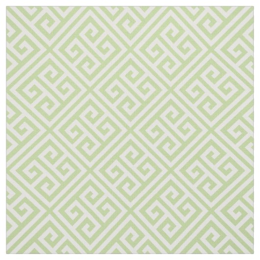 Tissu Clé grecque verte (Échantillon)