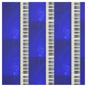 Tissu Clés de piano avec les notes musicales d'effet (Échantillon)