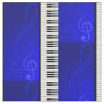 Tissu Cl&#233;s de piano avec les notes musicales d&#39;effet