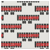 Tissu Clés rouges et noires de machine de Steno de (Fermer)