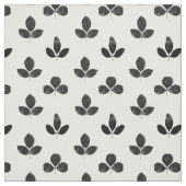 Tissu Clocher noir sur blanc (Échantillon)