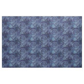 Tissu Clockwork Collage Indigo (Yard)