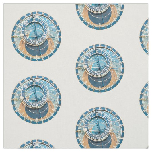 Tissu Closeup on Prague Astronomical Clock, Czech R. (Échantillon)