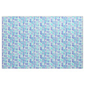 Tissu Cloud Merci bleu et turquoise (Fat Quarter)