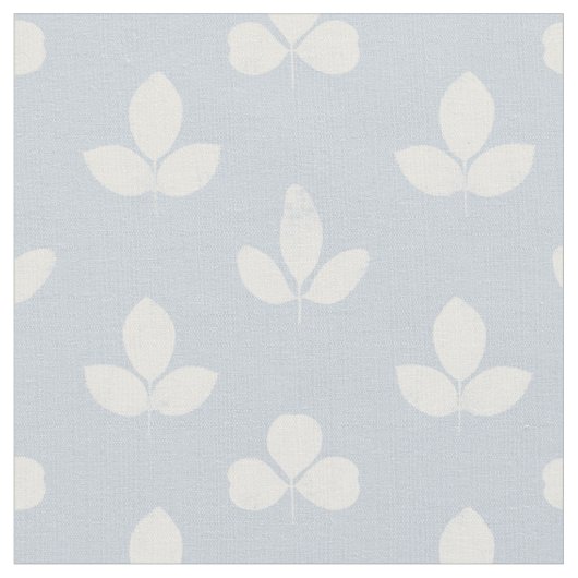 Tissu Clover blanc sur bleu pâle (Fermer)