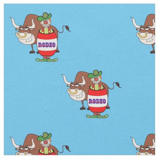 Tissu Clown occidental de rodéo dans le baril et la (Fermer)