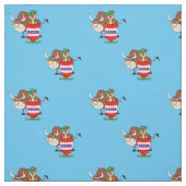 Tissu Clown occidental de rodéo dans le baril et la (Échantillon)