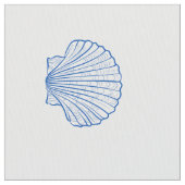 Tissu Coastère Bleu et Blanc coquilles de St Jacques (fermé)