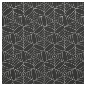 Tissu Cobwebs sur Black Fun Déplaisant effrayant Hallowe (Échantillon)