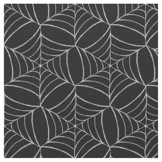 Tissu Cobwebs sur Black Fun Déplaisant effrayant Hallowe (Fermer)