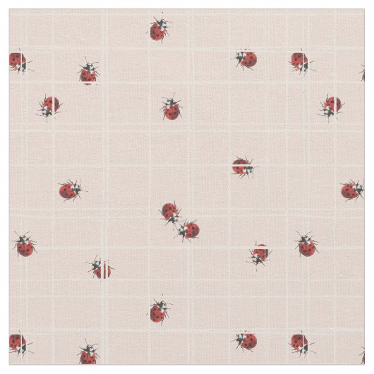 Tissu Coccinelle (Fermer)