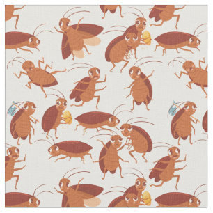 Tissu coccinelle insecte des cafards