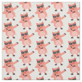 Tissu Cochon Dabbing amusant (Échantillon)