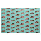 Tissu Cochon de KuneKune sur Turquoise (Fat Quarter)