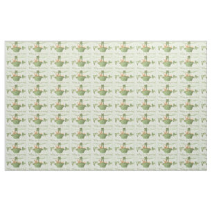 Tissu Cochon Shamrock quatre feuilles Clover Garland ver
