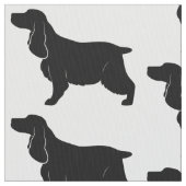 Tissu Cocker anglais en silhouette (fermé)