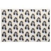 Tissu Cocker Spaniel (Parti) Peinture - Art original de (Fat Quarter)