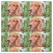 Tissu cocker-spaniel-.png rouge (Échantillon)