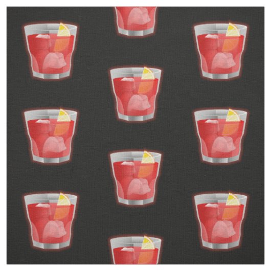 Tissu Cocktail Negroni (Échantillon)