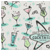 Tissu Cocktails rétro atomiques (Fermer)