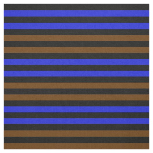 Tissu Coco brun, Royal Bleu, point noir de minuit (Échantillon)