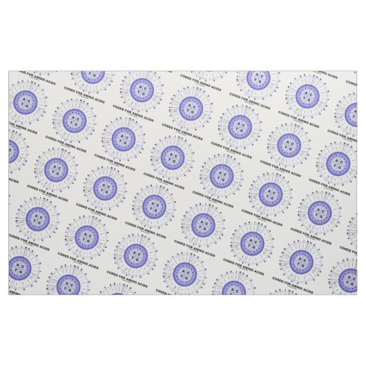 Tissu Codé pour les acides aminés (ADN de code (Fat Quarter)