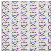 Tissu Coeur bisexuel de fierté (Échantillon)