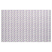 Tissu Coeur bisexuel de fierté (Fat Quarter)
