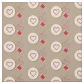 Tissu Coeur cousu croisé (Échantillon)