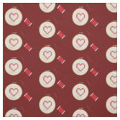 Tissu Coeur cousu croisé (Échantillon)