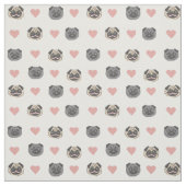 Tissu coeur de carlin (Échantillon)