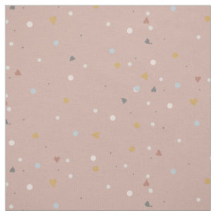 Tissu Coeur de chair Point de dusty rose Gold Grey Baby