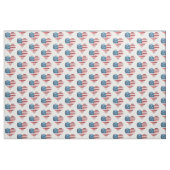 tissu coeur de drapeau usa (Yard)