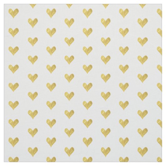 Tissu Coeur de feuille d'or (Échantillon)