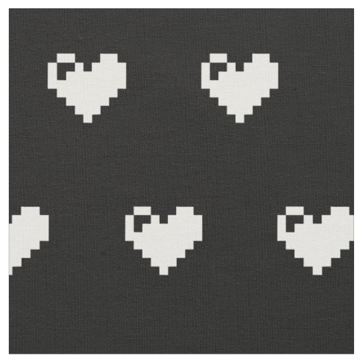 Tissu Coeur de pixel 8 bits (Fermer)
