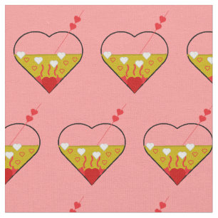 Tissu Coeur de Shirley Temple