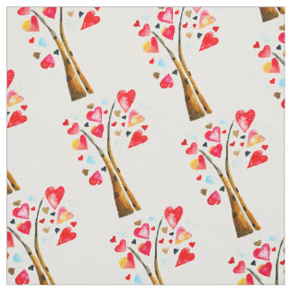 Tissu Coeur des valemtines lunaires