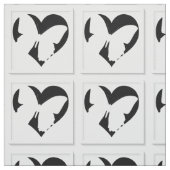 Tissu Coeur papillon (Échantillon)