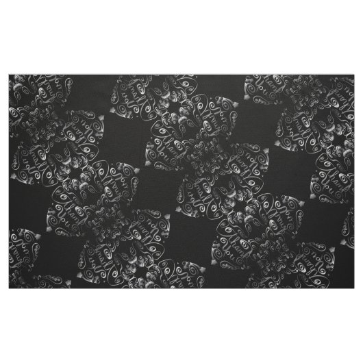 Tissu Coeurs à moteur "Merci" en vapeur (Fat Quarter)