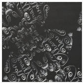 Tissu Coeurs à moteur "Merci" en vapeur (Échantillon)