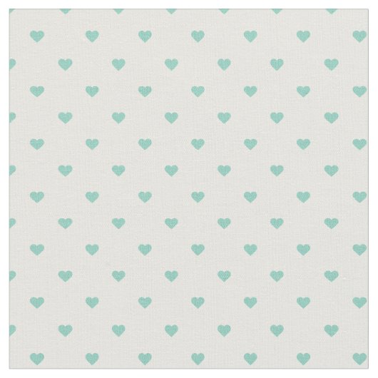 Tissu Coeurs à points Aqua Polka (Fermer)
