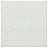 Tissu Coeurs à points Aqua Polka (Échantillon)