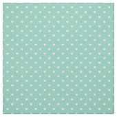 Tissu Coeurs à points Aqua Polka (Échantillon)
