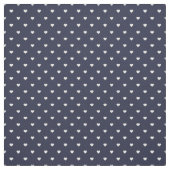 Tissu Coeurs à points Polka bleu marine (Échantillon)